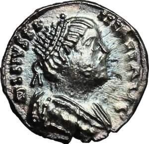 obverse: Ostrogothic Italy, Amalasuntha (534-535).. AR Quarter Siliqua in the name of Justinian I, Ravenna mint