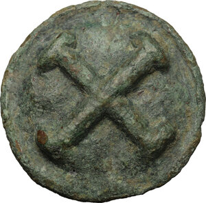 obverse: Northern Apulia, Luceria. AE Cast Quincunx, c. 217-212 BC