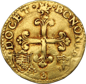 reverse: Bologna.  Clemente VII (1523-1534). Scudo d oro del sole