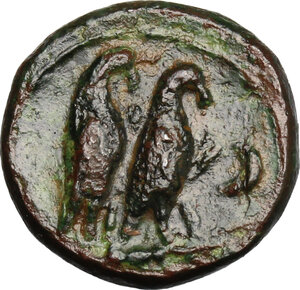 reverse: Southern Apulia, Graxa.. AE Quadrans, c. 210-150 BC
