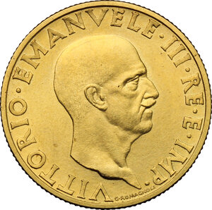 obverse: Vittorio Emanuele III (1900-1943). 100 lire 1936