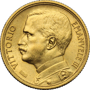 obverse: Vittorio Emanuele III (1900-1943). 20 lire 1912