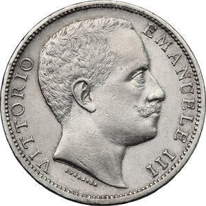 obverse: Vittorio Emanuele III (1900-1943). 2 lire 1901