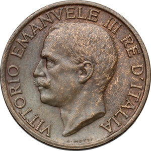 obverse: Vittorio Emanuele III (1900-1943). 10 centesimi 1919
