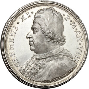 obverse: Clemente XI (1700-1721), Giovanni Francesco Albani. Medaglia annuale, A. VIII, per l altare di San Crescentino