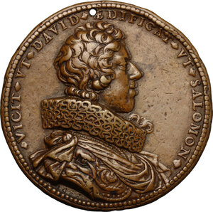 obverse: Luigi XIII (1601-1643). Medaglia 1627 per la costruzione della chiesa di San Luigi