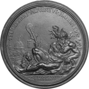 reverse: Federico IV (1671-1730), re di Danimarca. Medaglia 1708 con bordo modanato