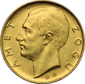 obverse: Albania.  Zog I (1925-1939). 100 franga ari 1926 **, Rome mint