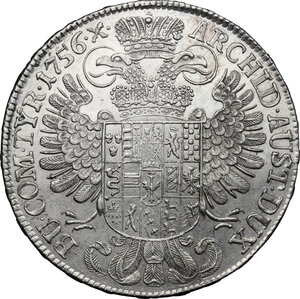 reverse: Austria.  Maria Theresia (1740-1780).. Thaler 1756, Hall mint
