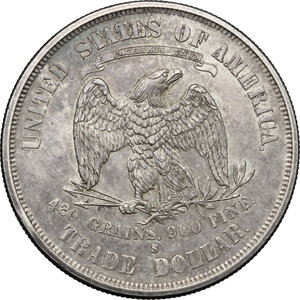 obverse: USA. Trade Dollar 1876, San Francisco mint