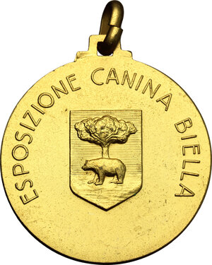 reverse: Medaglia per l Esposizione Canina di Biella