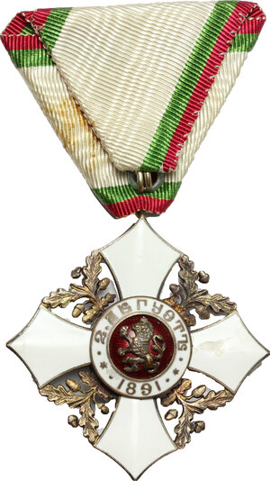 obverse: Bulgaria. Decorazione dell Ordine al Merito Civile, 1891, V classe