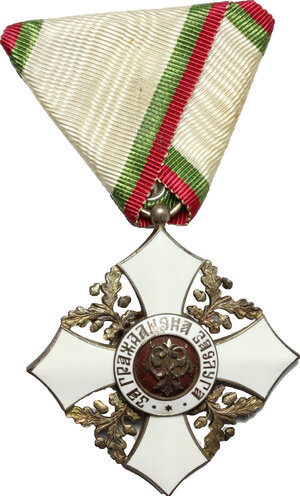 reverse: Bulgaria. Decorazione dell Ordine al Merito Civile, 1891, V classe