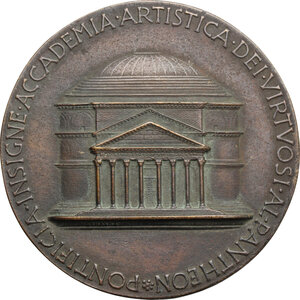 obverse: Medaglia premio Accademia Artistica dei Virtuosi al Pantheon