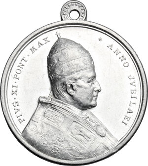 obverse: Pio XI (1922-1939). Medaglietta devozionale per il Giubileo del 1925