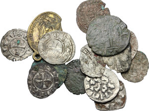 obverse: Lotto di 16 monete medievali da classificare