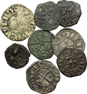 obverse: Sicilia. Lotto di 7 monete da classificare, in aggiunta Bolognino romano