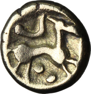 reverse: Northeast Gaul, Remi. EL 1/4 Stater, c. 100-50 BC