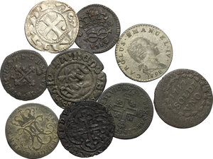 obverse: Lotto di 9 monete da Vittorio Amedeo III a Carlo Emanuele IV