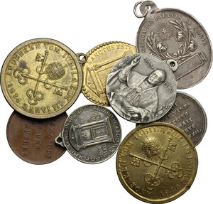 obverse: Lotto di otto medaglie devozionali, XIX e XX sec