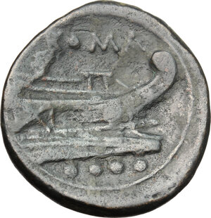 reverse: Sextantal series.. AE Triens, after 211 BC