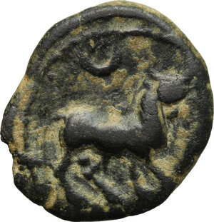 reverse: Iberia, Castulo. AE Half Unit-Semis, early 1st century BC