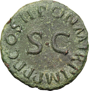 reverse: Claudius (41-54).. AE Quadrans, 5 January 42-31 December 42