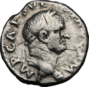 obverse: Vespasian (69-79) . AR Denarius, 70-72 AD