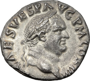 obverse: Vespasian (69-79).. AR Denarius, 72-73 AD