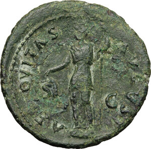 reverse: Titus as Caesar (69-79).. AE As, 74 AD