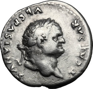 obverse: Titus as Caesar (69-79).. AR Denarius, 77-78 AD