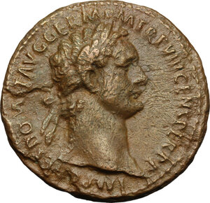 obverse: Domitian (81-96).. AE As, struck 88 AD, Rome mint