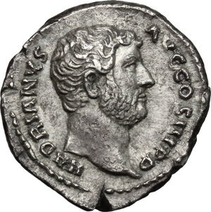 obverse: Hadrian (117-138).. AR Denarius. “Travel series” issue. Rome mint. Struck circa AD 134-138