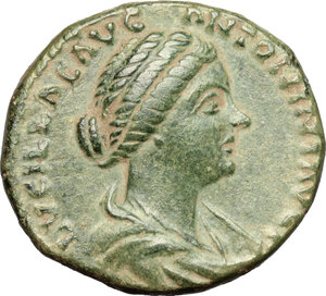 obverse: Lucilla, wife of Lucius Verus (died 183 AD).. AE As