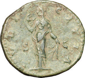reverse: Lucilla, wife of Lucius Verus (died 183 AD).. AE As