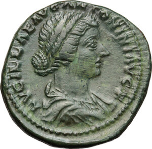 obverse: Lucilla, wife of Lucius Verus (died 183 AD).. AE As, struck under Marcus Aurelius