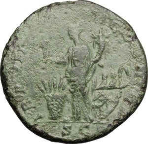 reverse: Commodus (177-192).. AE Sestertius, 181-182 AD