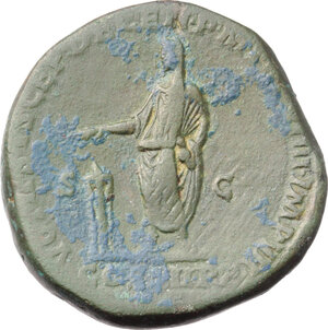 reverse: Commodus (177-192).. AE Sestertius, 184 AD