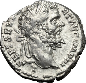 obverse: Septimius Severus (193-211).. AR Denarius,