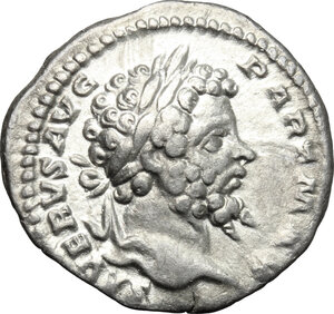 obverse: Septimius Severus (193-211).. AR Denarius, 200 AD