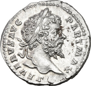 obverse: Septimius Severus (193-211).. AR Denarius, 200-201 AD