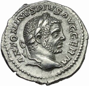 obverse: Caracalla (198-217).. AR Denarius, 217 AD