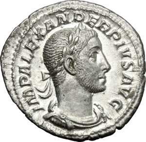 obverse: Severus Alexander (222-235 AD).. AR Denarius, 234 AD
