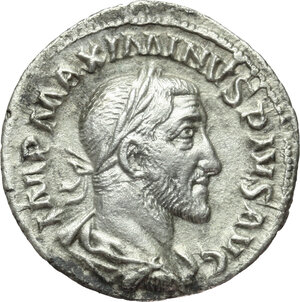obverse: Maximinus I (235-238).. AR Denarius, 235-236 AD