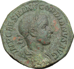 obverse: Gordian III (238-244 ).. AE Sestertius, 3rd issue, 240 AD