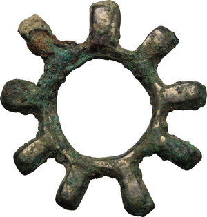 reverse: Celtic Gaul, Uncertain Tribe. AE Ring money, La Tene, 3rd-1st century BC