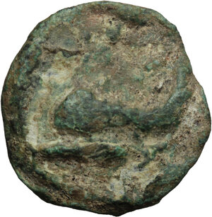 obverse: Northern Apulia, Venusia. AE Cast Biunx, c. 215 BC