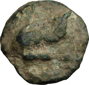 reverse: Northern Apulia, Venusia. AE Cast Biunx, c. 215 BC
