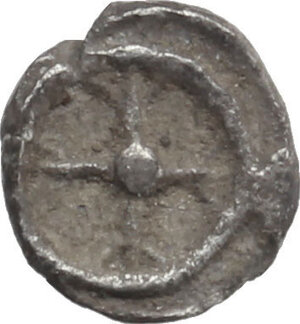 reverse: Southern Apulia, Tarentum. AR 1/6 litra, 500-480 BC