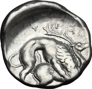 reverse: Northern Lucania, Velia. AR Didrachm, 400-340 BC